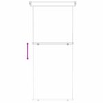vidaXL Bočný markíz na balkón 100 x 250 cm – Obrázok 5