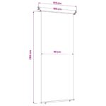 vidaXL Bočný markíz na balkón 100 x 250 cm – Obrázok 6