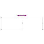 vidaXL Retračná bočná markíza 120 x 300 cm Polyester Obdĺžnikový – Obrázok 6