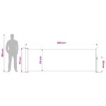 vidaXL Retračná bočná markíza 120 x 300 cm Polyester Obdĺžnikový – Obrázok 7