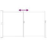 vidaXL Retračná bočná markíza 180 x 300 cm Polyester Obdĺžnikový – Obrázok 6