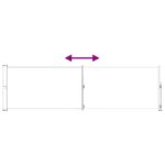 vidaXL Retračná bočná markíza 140 x 500 cm Polyester Obdĺžnikový – Obrázok 6
