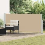 vidaXL Retračná bočná markíza 160 x 500 cm Polyester Obdĺžnikový