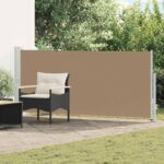 vidaXL Retračná bočná markíza 117 x 600 cm Polyester Obdĺžnikový