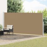 vidaXL Retračná bočná markíza 220 x 600 cm Polyester Obdĺžnikový