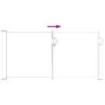 vidaXL Retračná bočná markíza Piesková 300 x 100 cm Polyester – Obrázok 6