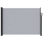 vidaXL Retračná bočná markíza 117 x 300 cm Polyester Obdĺžnikový Sivá – Obrázok 2