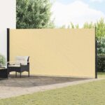 vidaXL Retračná bočná markíza Piesková 300 x 200 cm Polyester