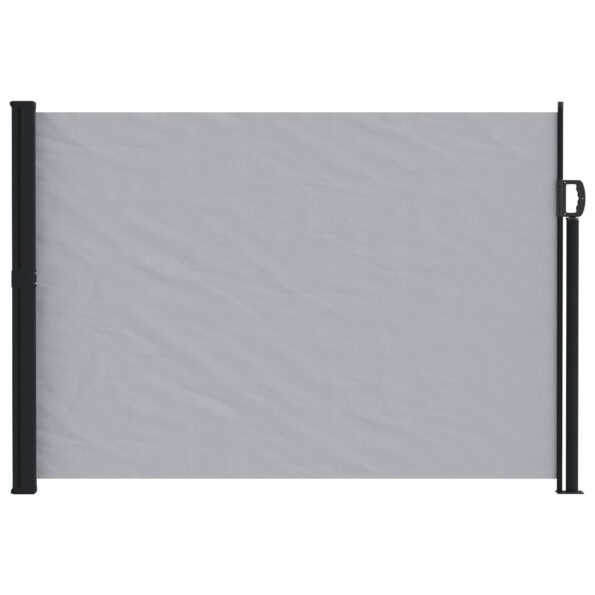 vidaXL Retračná bočná markíza Sivá 500 x 140 cm Polyester – Obrázok 2