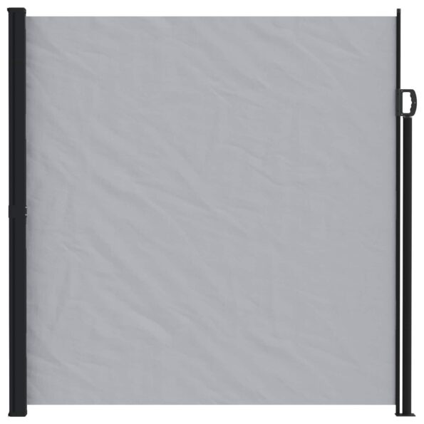 vidaXL Retračná bočná markíza Sivá 600 x 220 cm Polyester – Obrázok 2