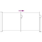 vidaXL Retračná bočná markíza Antracitová 300 x 100 cm Polyester – Obrázok 5