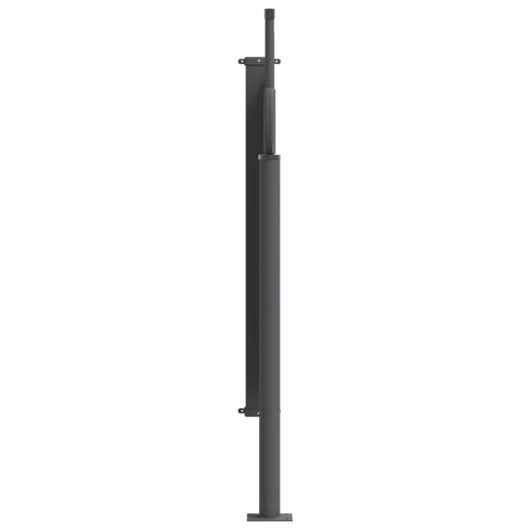 vidaXL Retračná bočná markíza Čierna 300 x 100 cm Polyester – Obrázok 2