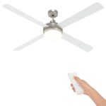 vidaXL Stropný ventilátor s osvetlením a diaľkovým ovládaním Ø 130 cm – Obrázok 2