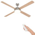 vidaXL Stropný ventilátor s osvetlením a diaľkovým ovládaním Ø 130 cm – Obrázok 2