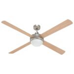 vidaXL Stropný ventilátor s osvetlením a diaľkovým ovládaním Ø 130 cm – Obrázok 3