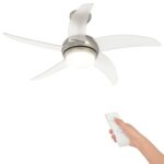 vidaXL Stropný ventilátor s osvetlením a diaľkovým ovládaním Ø 110 cm – Obrázok 2
