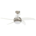 vidaXL Stropný ventilátor s osvetlením a diaľkovým ovládaním Ø 110 cm – Obrázok 4
