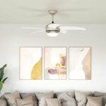 vidaXL Stropný ventilátor s osvetlením a diaľkovým ovládaním Ø 110 cm