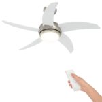 vidaXL Stropný ventilátor s osvetlením a diaľkovým ovládaním Ø 110 cm – Obrázok 2