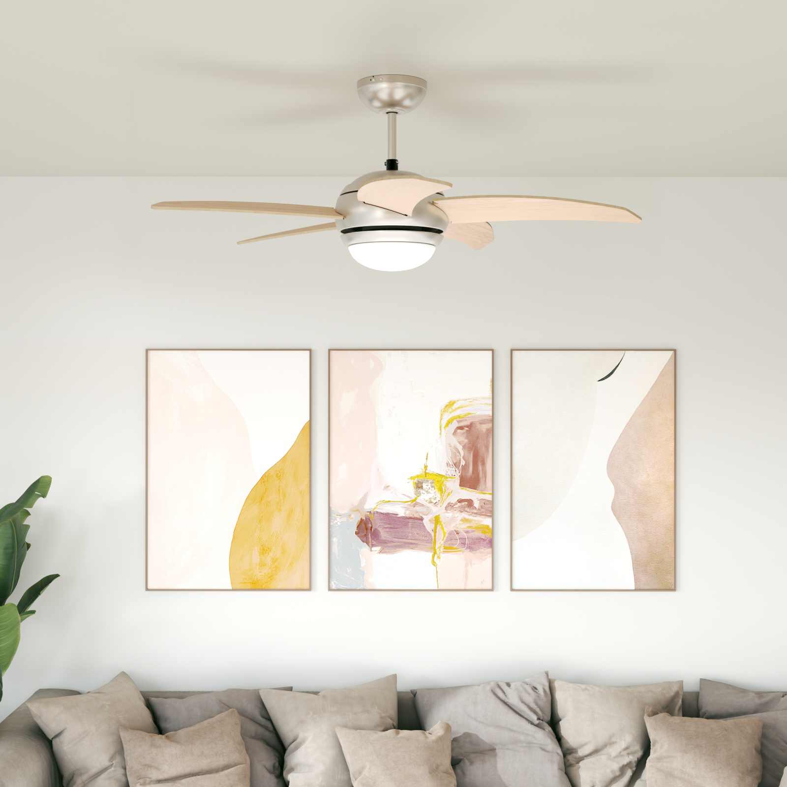 42035655_1.jpg vidaXL Stropný ventilátor s osvetlením a diaľkovým ovládaním Ø 110 cm – Obrázok 1
