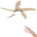 vidaXL Stropný ventilátor s osvetlením a diaľkovým ovládaním Ø 110 cm – Obrázok 2