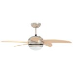 vidaXL Stropný ventilátor s osvetlením a diaľkovým ovládaním Ø 110 cm – Obrázok 5