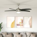 vidaXL Stropný ventilátor s osvetlením a diaľkovým ovládaním Ø 130 cm