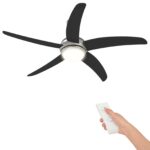 vidaXL Stropný ventilátor s osvetlením a diaľkovým ovládaním Ø 130 cm – Obrázok 2