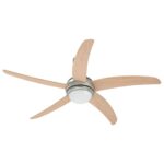 vidaXL Stropný ventilátor s osvetlením Ø 130 cm Sonoma – Obrázok 3