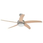 vidaXL Stropný ventilátor s osvetlením Ø 130 cm Sonoma – Obrázok 4