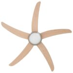 vidaXL Stropný ventilátor s osvetlením Ø 130 cm Sonoma – Obrázok 6