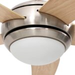vidaXL Stropný ventilátor s osvetlením Ø 130 cm Sonoma – Obrázok 7