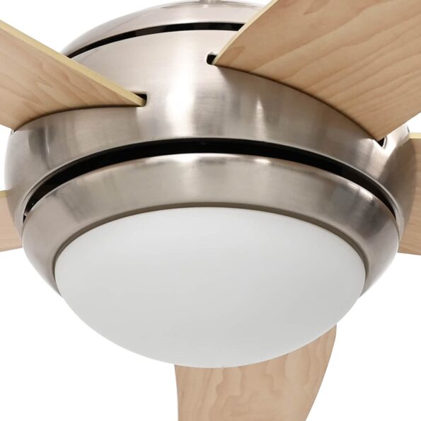 vidaXL Stropný ventilátor s osvetlením Ø 130 cm Sonoma – Obrázok 7