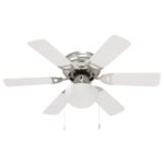 vidaXL Stropný ventilátor s osvetlením Ø 82 cm Biela – Obrázok 3