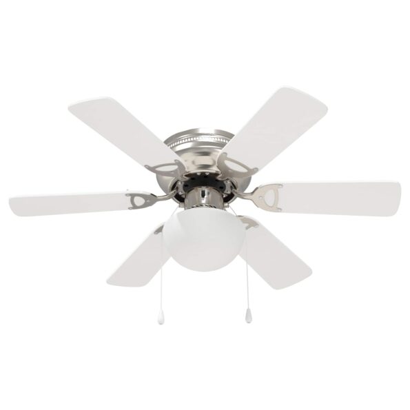 vidaXL Stropný ventilátor s osvetlením Ø 82 cm Biela – Obrázok 3