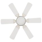 vidaXL Stropný ventilátor s osvetlením Ø 82 cm Biela – Obrázok 5