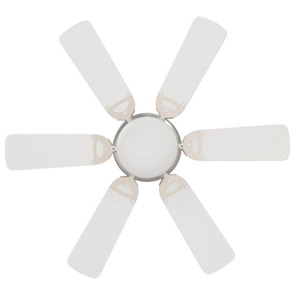 vidaXL Stropný ventilátor s osvetlením Ø 82 cm Biela – Obrázok 5