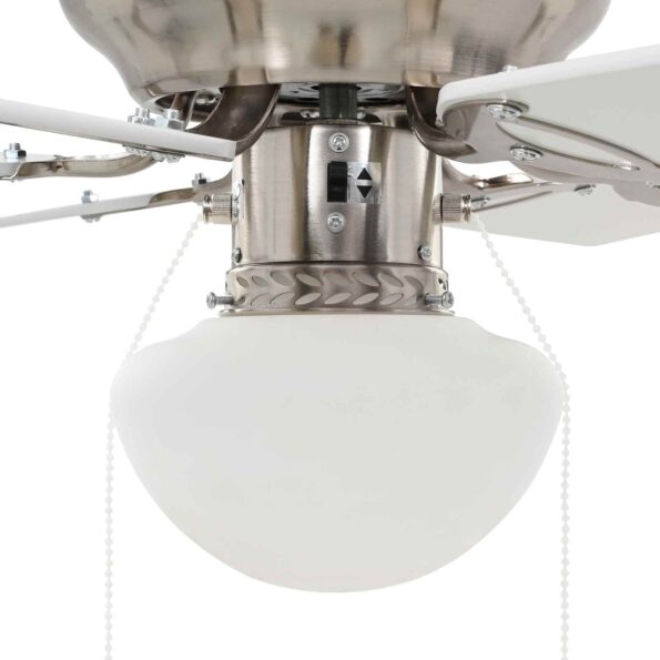 vidaXL Stropný ventilátor s osvetlením Ø 82 cm Biela – Obrázok 6