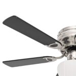 vidaXL Stropný ventilátor s osvetlením Ø 82 cm Čierna – Obrázok 7