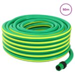 vidaXL Záhradná hadica 5-vrstvová Zelená a žltá 1 / 2'' 50 m PVC – Obrázok 2