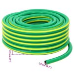 vidaXL Záhradná hadica 5-vrstvová Zelená a žltá 3 / 4'' 100 m PVC – Obrázok 6