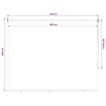 vidaXL Vonkajšia roleta s blokovaním UV žiarenia 90% 140 x 140 cm HDPE – Obrázok 13