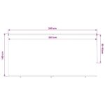 vidaXL Vonkajšia roleta s blokovaním UV žiarenia 90% 240 x 140 cm HDPE – Obrázok 13