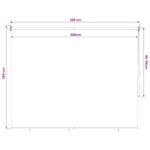 vidaXL Vonkajšia roleta s blokovaním UV žiarenia 90% 220 x 230 cm HDPE – Obrázok 13