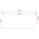 vidaXL Vonkajšia roleta s blokovaním UV žiarenia 90% 240 x 230 cm HDPE – Obrázok 13