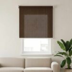 vidaXL Vonkajšia roleta s blokovaním UV žiarenia 90% Hnedá 60 x 140 cm