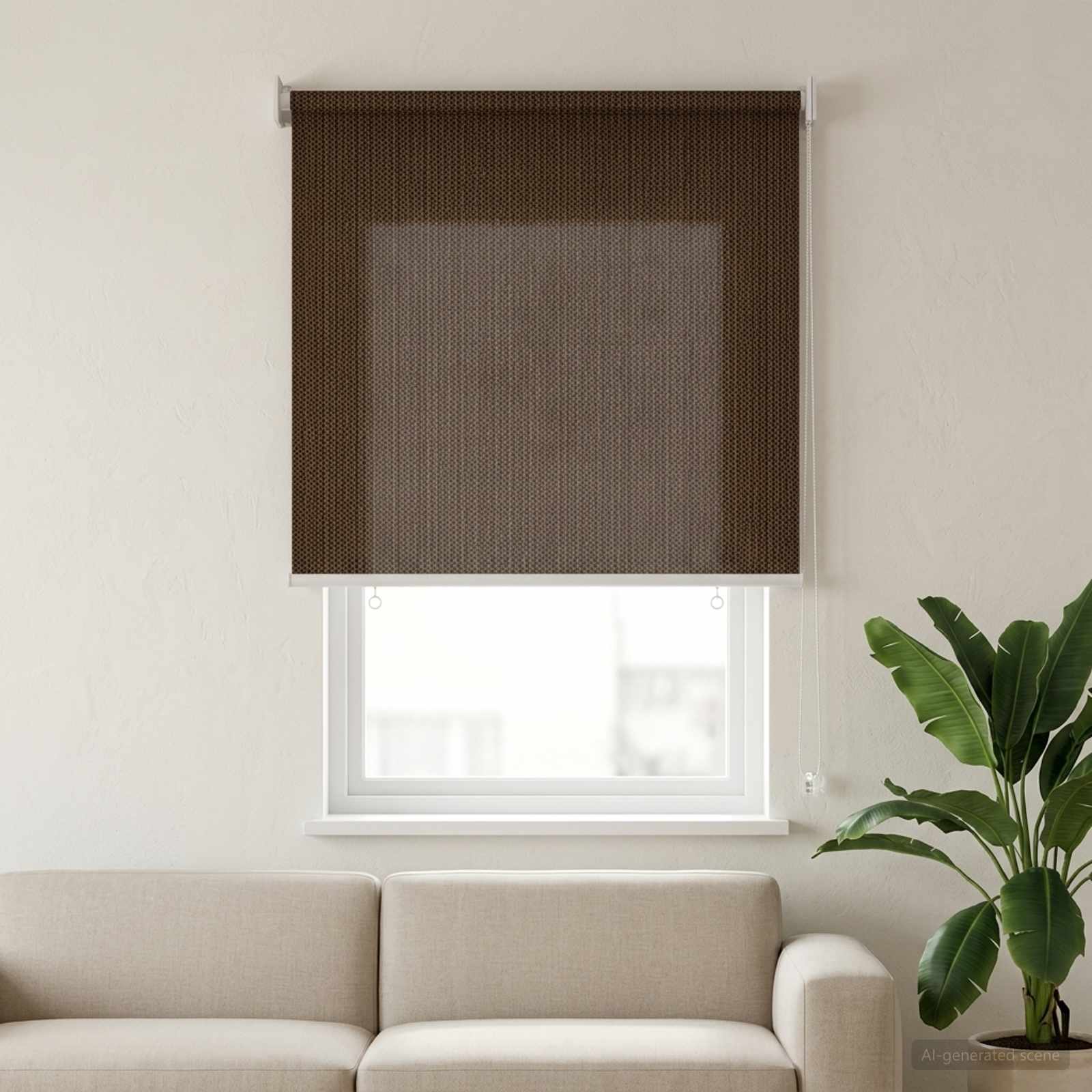 42036090_1-5.jpg vidaXL Vonkajšia roleta s blokovaním UV žiarenia 90% Hnedá 60 x 140 cm – Obrázok 1