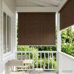 vidaXL Vonkajšia roleta s blokovaním UV žiarenia 90% Hnedá 60 x 140 cm – Obrázok 3
