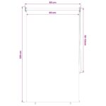 vidaXL Vonkajšia roleta s blokovaním UV žiarenia 90% Hnedá 80 x 230 cm – Obrázok 13