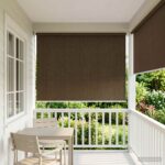 vidaXL Vonkajšia roleta s blokovaním UV žiarenia 90% Hnedá 80 x 230 cm – Obrázok 3